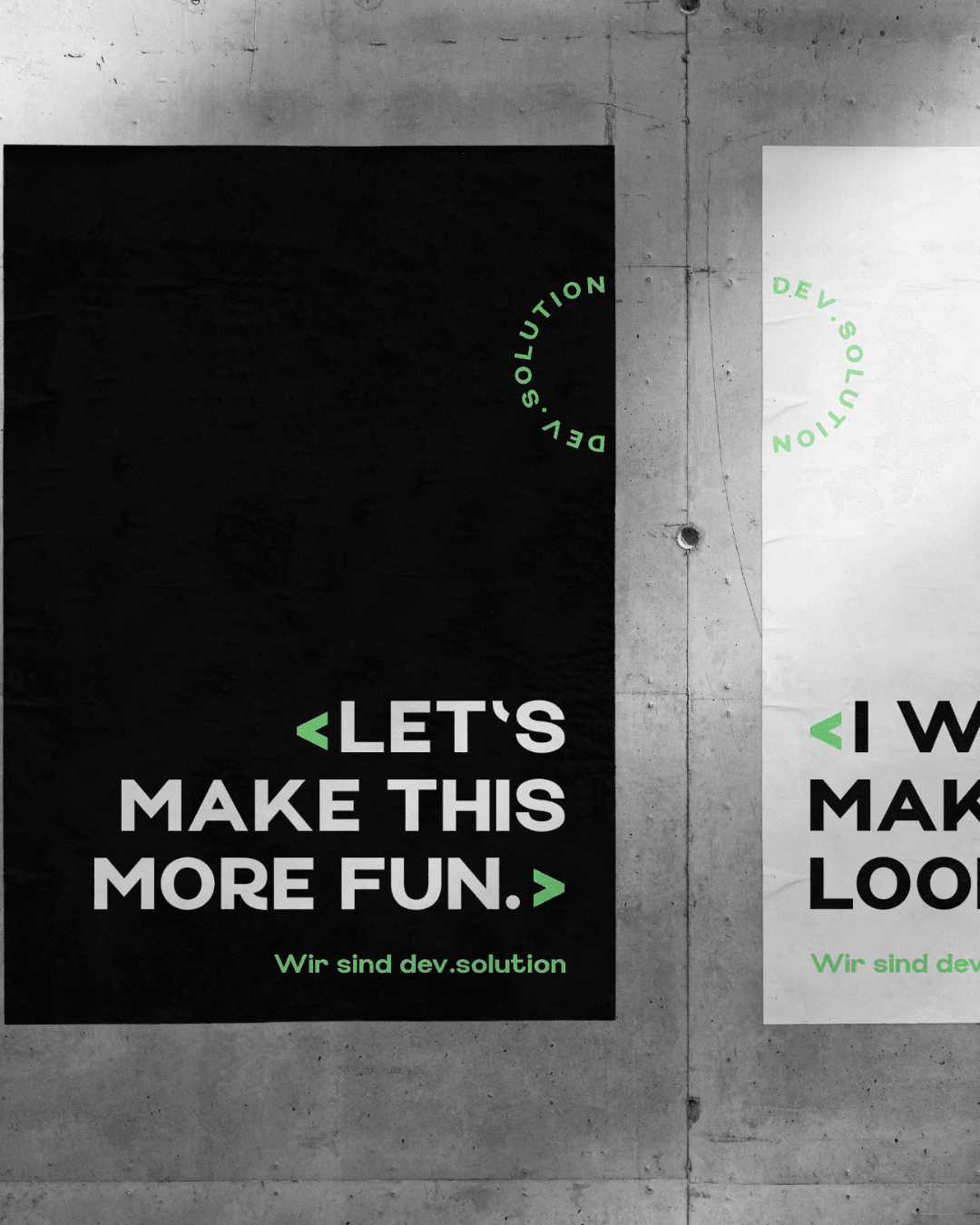 Poster auf einer Wand, Inhlat: Let's make this more fun